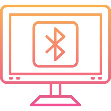 Bilgisayar. Web simgesi basit illüstrasyon