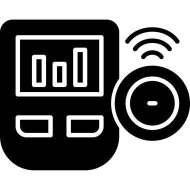 radyo simgesi, vektör illüstrasyonu beyaz arkaplanda izole edildi