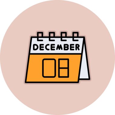 Takvim. Web simgesi basit illüstrasyon