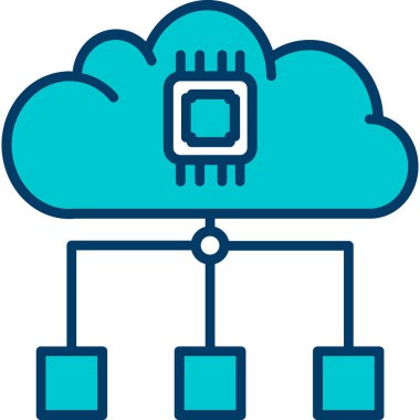 veri bulut hesaplama simgesi - özet biçimi