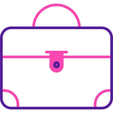 bavul ikonu vektör illüstrasyonu