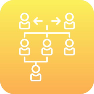 hiyerarşi simgesi soyut arkaplanda izole edildi