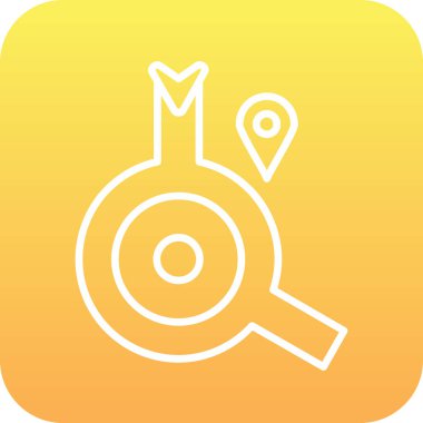 konum simgesi soyut arkaplan grubunda izole