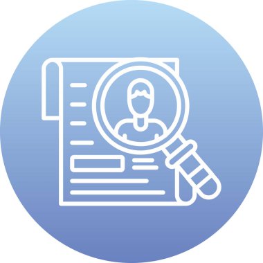 Büyüteçle büyüteçin vektör çizimi