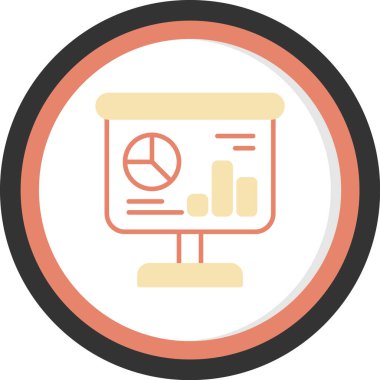 iş düz vektör simgesi