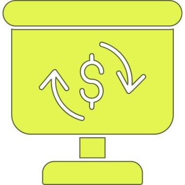 Dolar işaretli vektör dolar simgesi