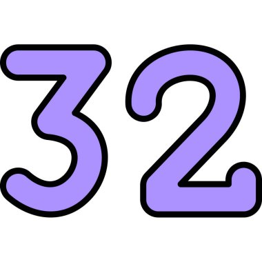 3 numara, el çizimi resim, karalama simgesi