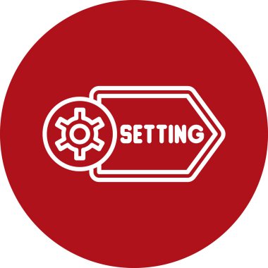 Vektör ayarı Simge illüstrasyonu