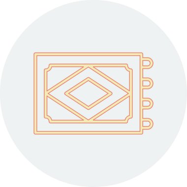 Modern simgenin vektör illüstrasyonu