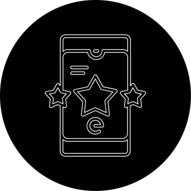 Yıldız simgesinin vektör illüstrasyonu