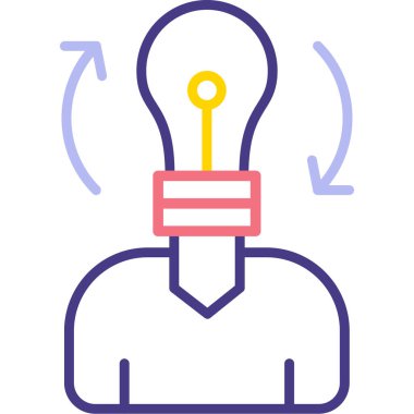 ampul yaratıcı yenilik simgesi