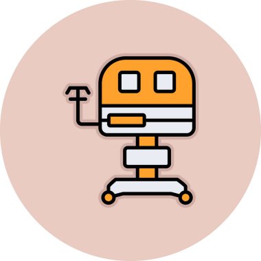 Robot simgesinin vektör illüstrasyonu