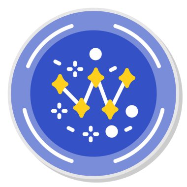 Bir yıldız simgesinin vektör illüstrasyonu