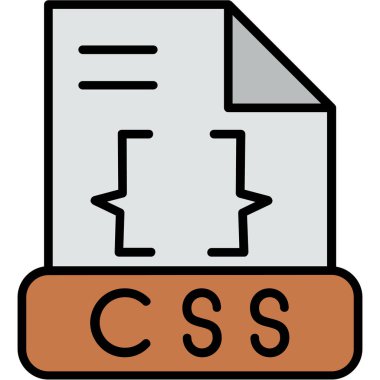 dosya biçimi simgesi, vektör illüstrasyonu