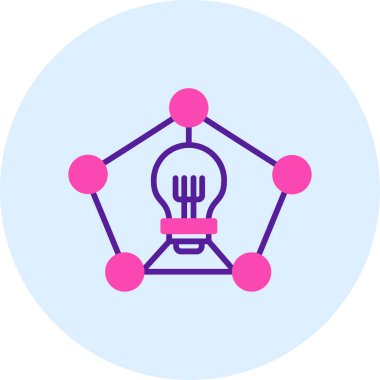 Modern bir simgenin vektör illüstrasyonu