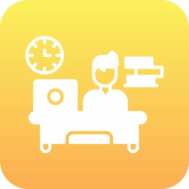 Benzersiz otel odası vektör simgesi