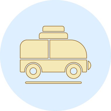 Van simge vektör çizim