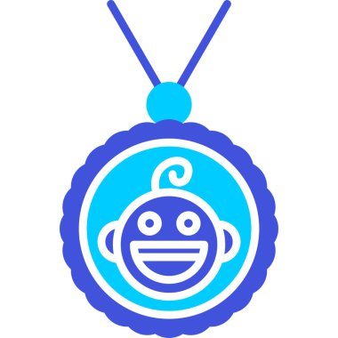 Maymun. Web simgesi basit illüstrasyon