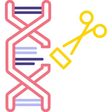 DNA simgesi vektör illüstrasyonu