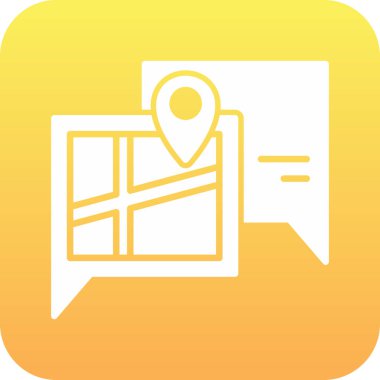 konum haritası simgesi. vektör