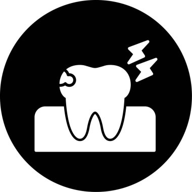 diş simgesi vektör illüstrasyonu