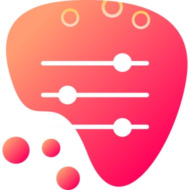 Beyin. Web simgesi basit illüstrasyon