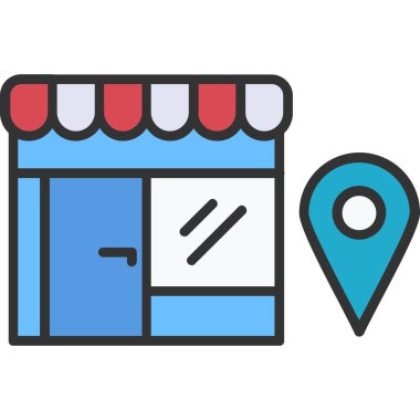 konum konumu renk simgesi - taslak biçimi