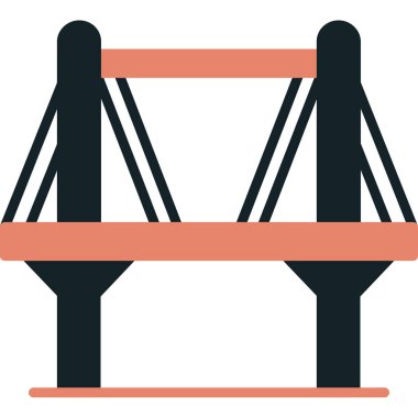 Köprü. Web simgesi basit tasarım