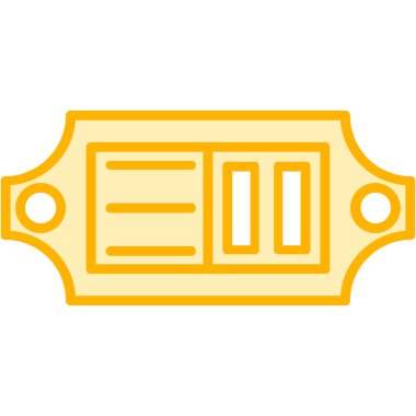 kapı simgesi vektör illüstrasyonu