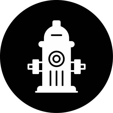 Hydrant ağ simgesi, vektör illüstrasyonu