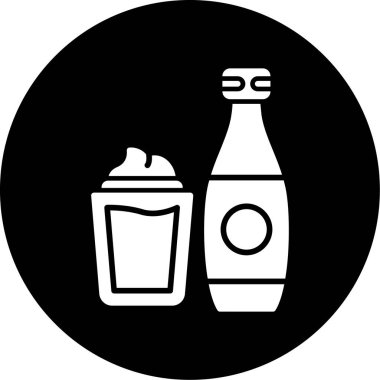 içki ikonu vektör illüstrasyonu