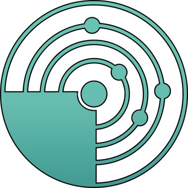 hedef simge, vektör illüstrasyonu