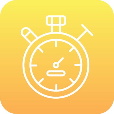 vektör saat simgesi, basit web illüstrasyonu