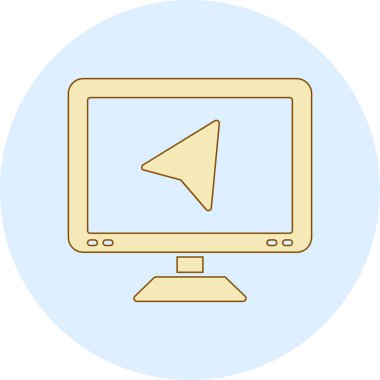 dizüstü bilgisayar simgesi. Web için ekran vektör simgelerinin düz çizimi