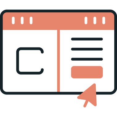 Takvim simgesinin vektör illüstrasyonu