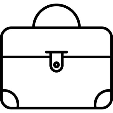 çanta çanta iş simgesi ana hat biçiminde