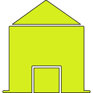 Ev. Web basit illüstrasyonu