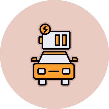 araba simgesi vektör illüstrasyonu