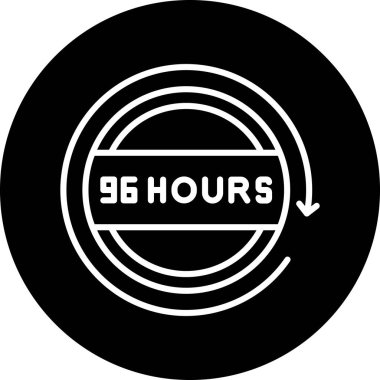 Moda tarzı izole edilmiş arkaplanda saat simgesi