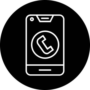 Telefon simgesi vektör illüstrasyonu