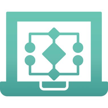 Bilgisayar ekranı. Basit tasarım