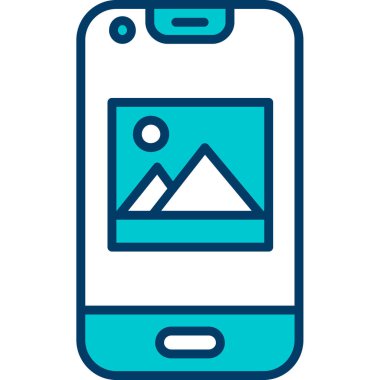 cep telefonu simgesi. vektör illüstrasyonu