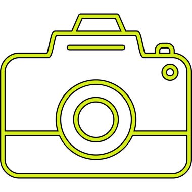 kamera fotoğraf makinesi resim simgesi ana hatlar biçiminde