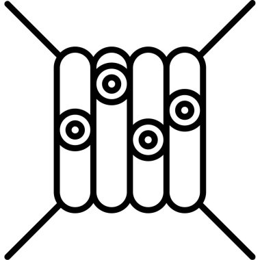 Siyah ve beyaz simgesinin vektör illüstrasyonu