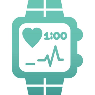 Kalp hızı vektör simgesi