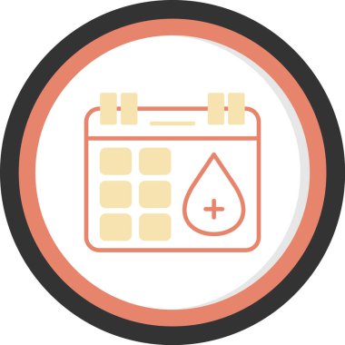 Kan modern simgesinin vektör illüstrasyonu