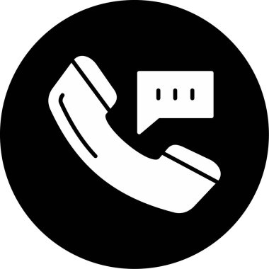 Çağrı. Web simgesi basit illüstrasyon