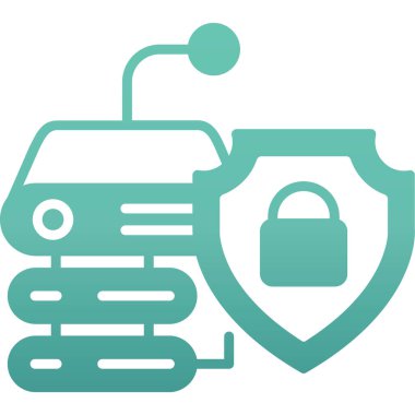 güvenlik simgesi vektör illüstrasyonu