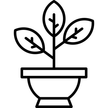 Bitki. Web simgesi basit tasarım