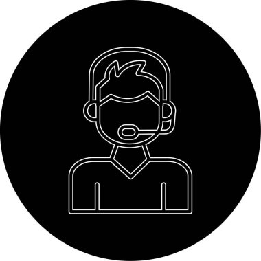 Bir insan simgesinin vektör illüstrasyonu